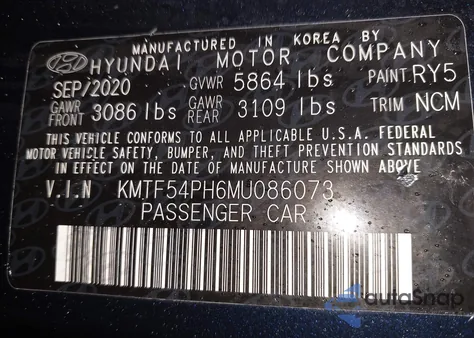 2021 Genesis G90 5.0 Ultimate Awd z USA, uszkodzony, nr VIN KMTF54PH6MU086073